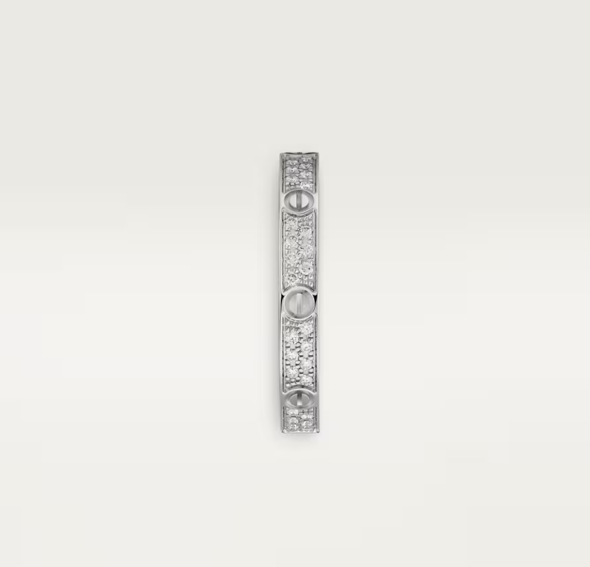 [Renovia Jewelry]LOVE RING 2.6mm-wide full-diamond ring silver