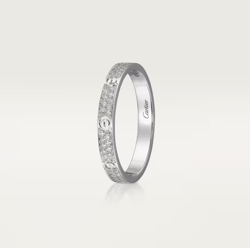 [Renovia Jewelry]LOVE RING 2.6mm-wide full-diamond ring silver