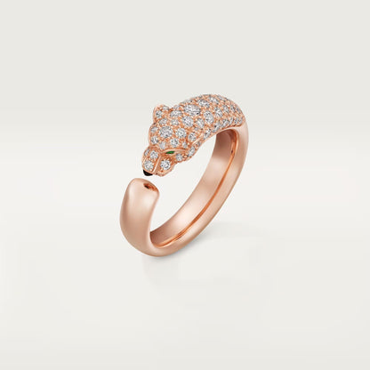 [Renovia Jewelry]PANTHERE HALF DIAMOND SMALL RING