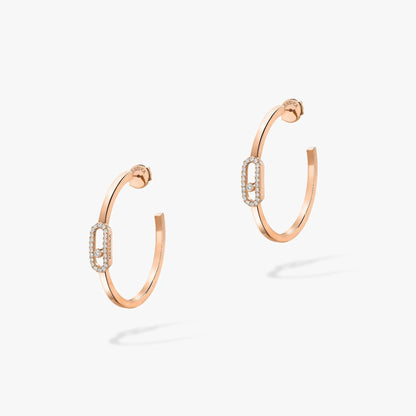 [Renovia Jewelry]CREOLES MOVE UNO PM DIAMOND EARRINGS