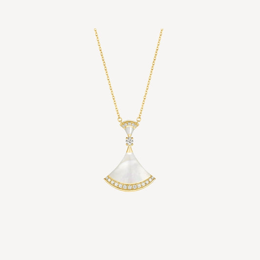 [Renovia Jewelry]DREAM NECKLACE MOP GOLD DIAMOND