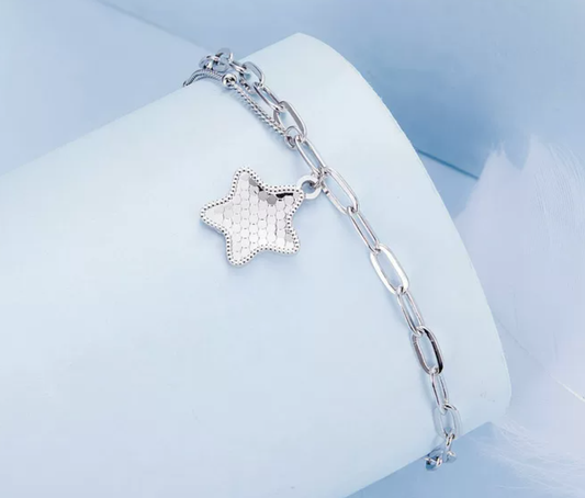 Armband Platin-Stern