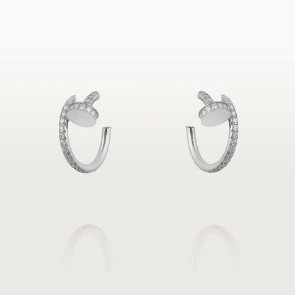 [Renovia Jewelry]JUSTE EARRINGS 12.75MM SILVER DIAMOND