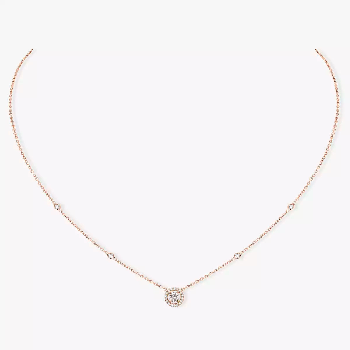 [Renovia Jewelry]Diamond Necklace 0,20ct Brilliant Shape Joy