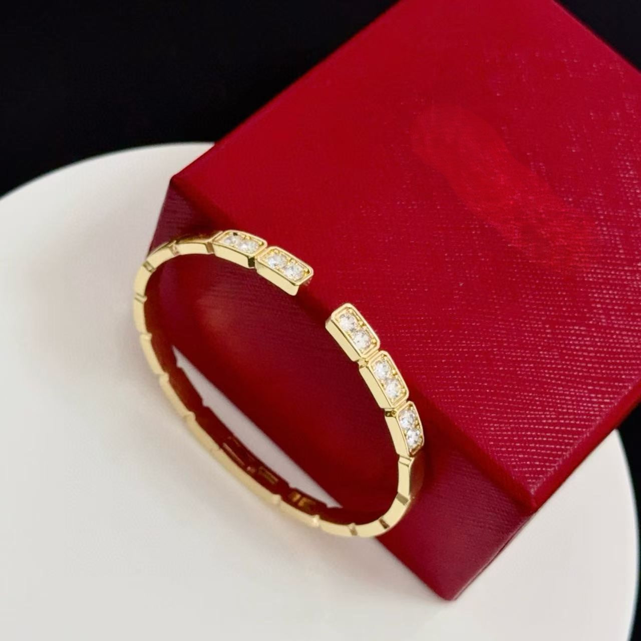 [Renovia Jewelry jewelrys]LOVE DIAMOND OPEN  BRACELET