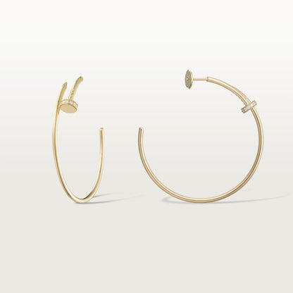 [Renovia Jewelry]JUSTE HALF DIAMOND LARGE EARRINGS