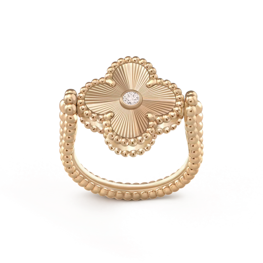 [Renovia Jewelry]CLOVER RIVERSIBLE ROSE GOLD RING