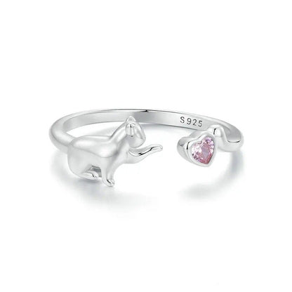 Niedliche Haustiere offener Ring Statement-Ring