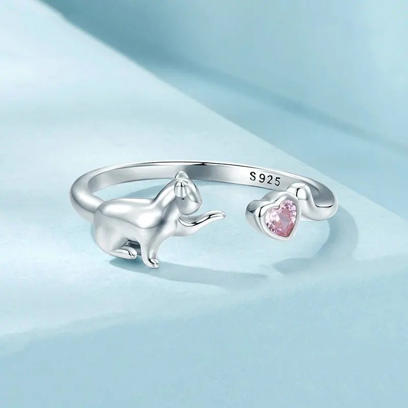 Niedliche Haustiere offener Ring Statement-Ring
