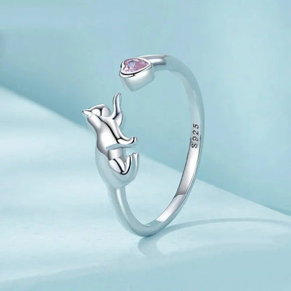Niedliche Haustiere offener Ring Statement-Ring