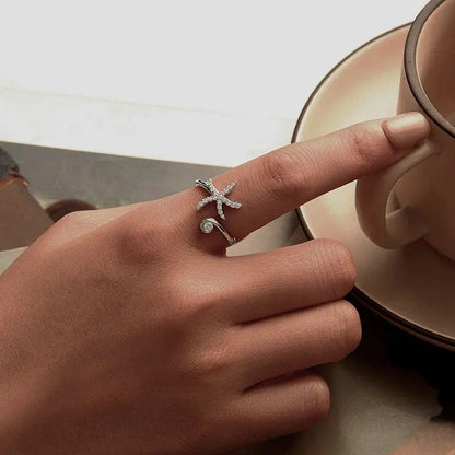 Einfacher Seestern Verstellbarer Ring
