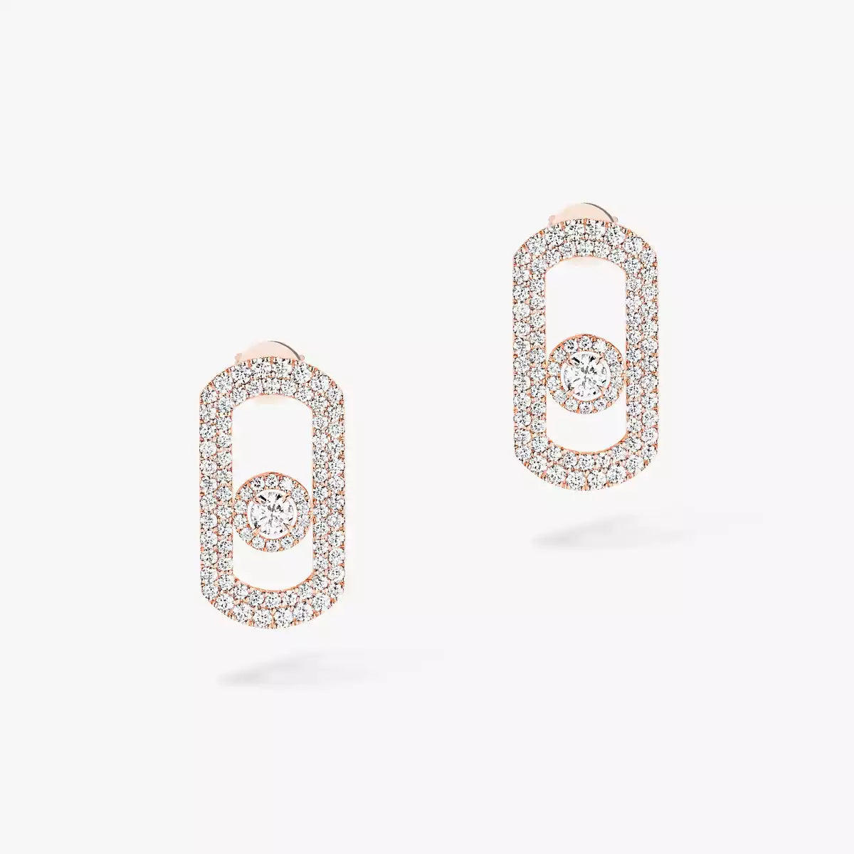 [Renovia Jewelry]So Move Pave_-Set Diamond Earrings in Silver