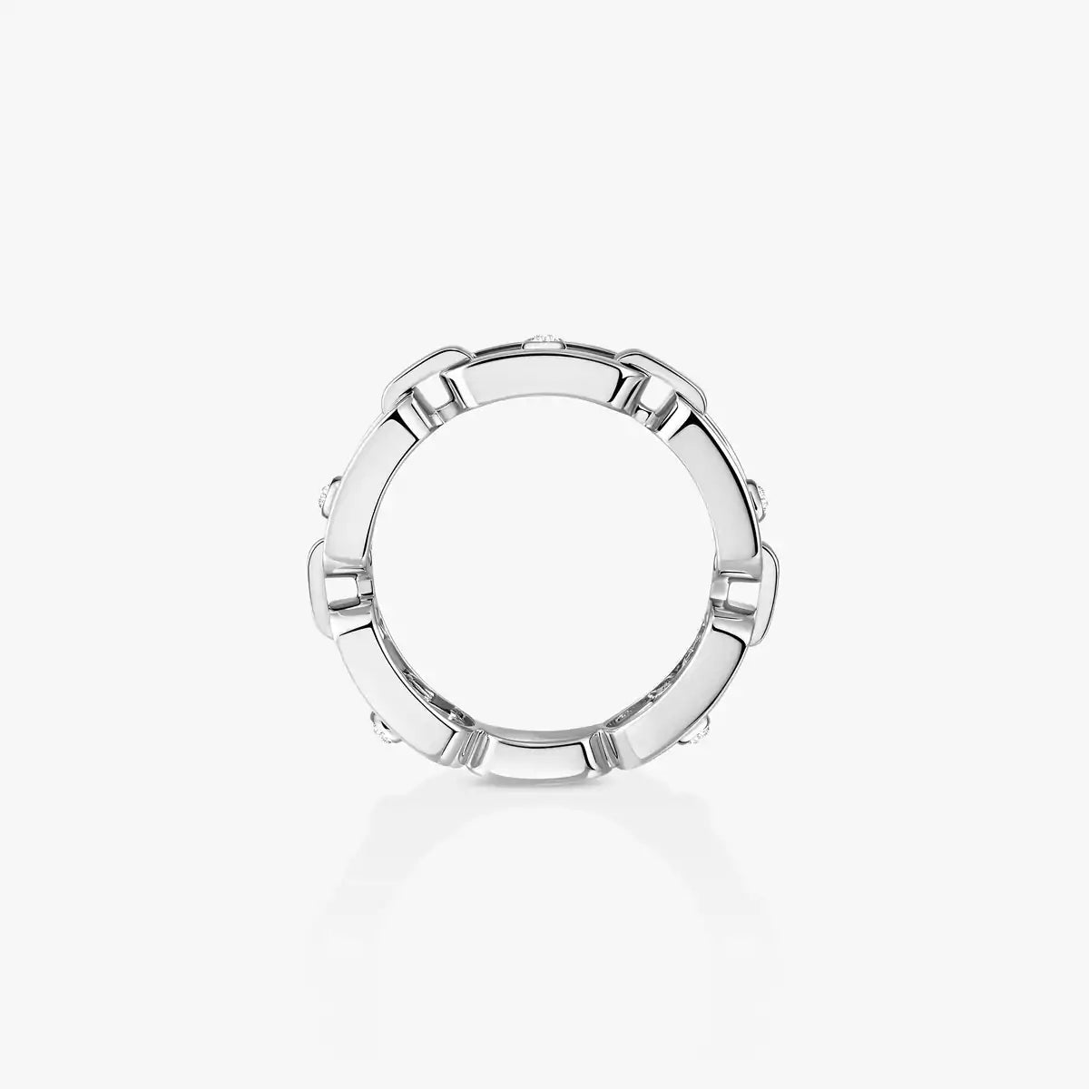 [Renovia Jewelry]Move Link Pave_-Set Diamond Ring in Gold