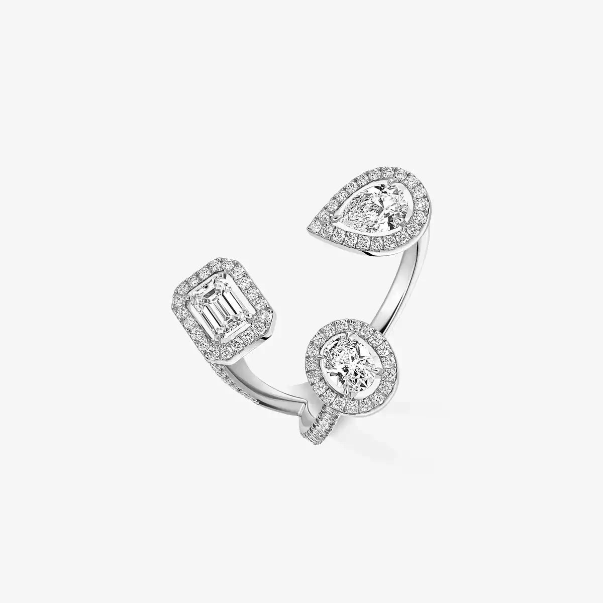 [[Renovia Jewelry] Diamond Ring 0,25ct My Twin Trilogy