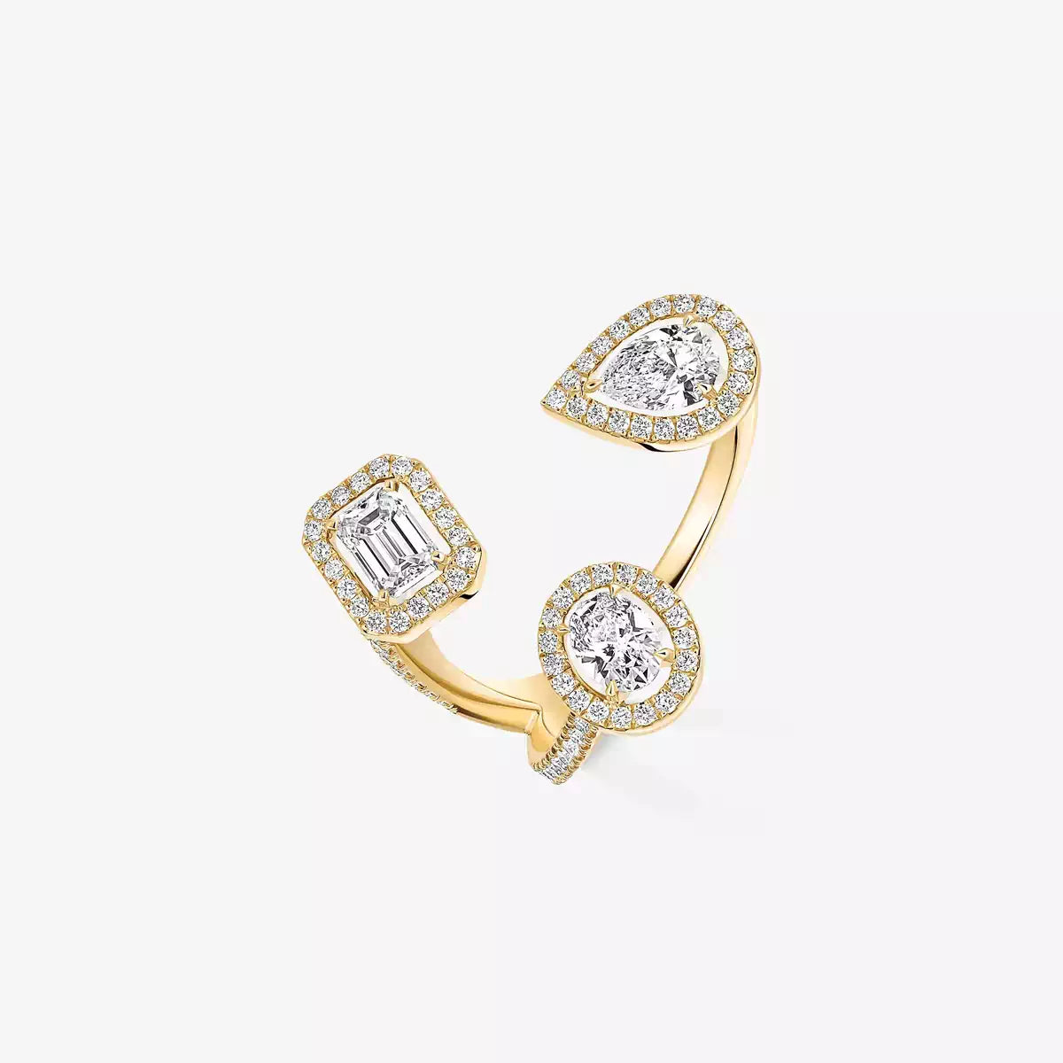[[Renovia Jewelry] Diamond Ring 0,25ct My Twin Trilogy