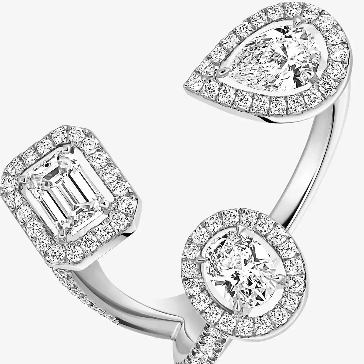 [[Renovia Jewelry] Diamond Ring 0,25ct My Twin Trilogy