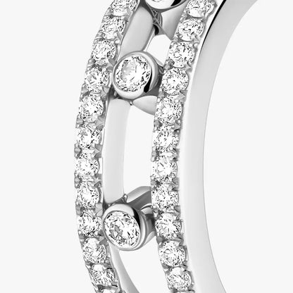 [Renovia Jewelry]Diamond Pave_ Hoop Earrings Move