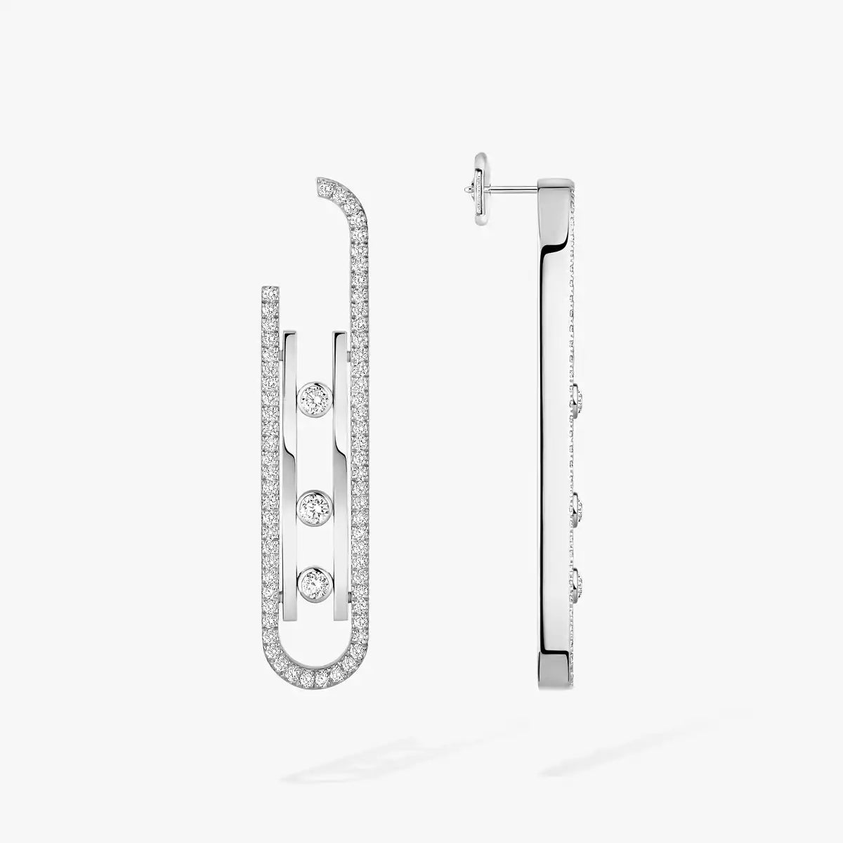 [Renovia Jewelry]Diamond Pendant Earrings Move 10Th