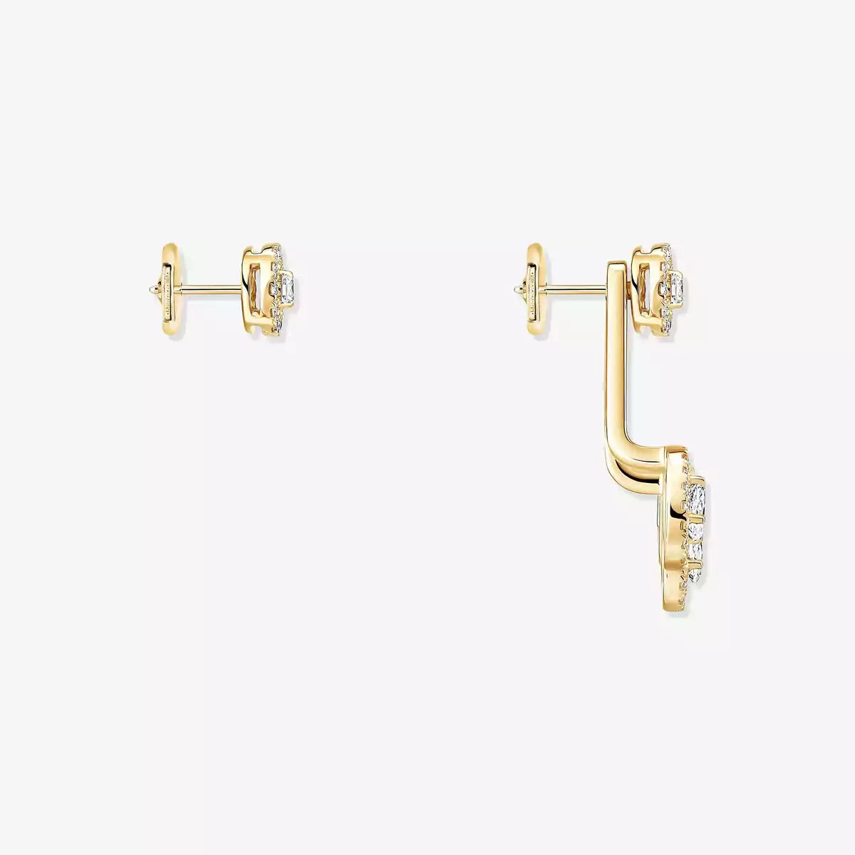 [Renovia Jewelry] My Twin Trio  Diamond Earrings
