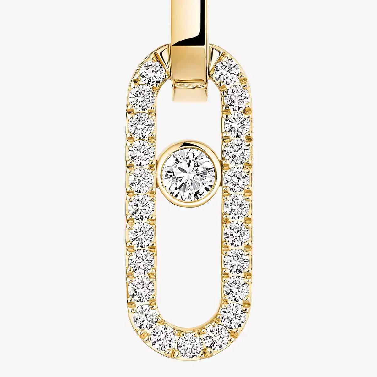 [Renovia Jewelry]Move Link Diamond Earrings
