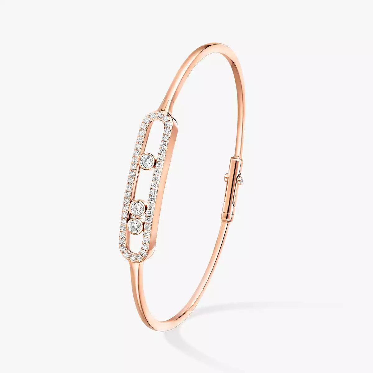 [Renovia Jewelry]Move Pavé Diamond Bangle Bracelet M