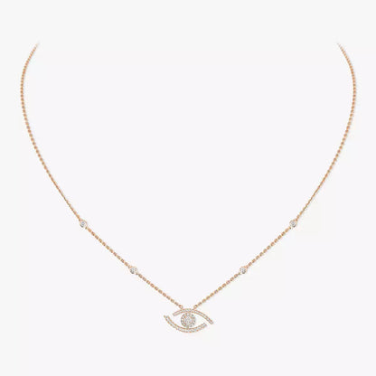 [Renovia Jewelry]Pave_ Diamond Necklace Lucky Eye