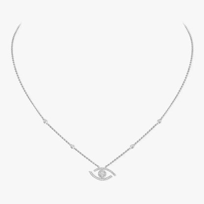 [Renovia Jewelry]Pave_ Diamond Necklace Lucky Eye