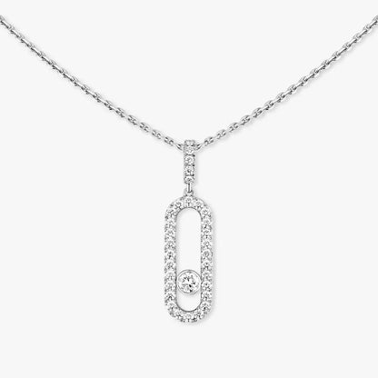 [Renovia Jewelry]Move Uno Diamond Necklace in Rose Gold