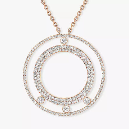 [Renovia Jewelry]Move Romane Long Pave_-Set Diamond Necklace