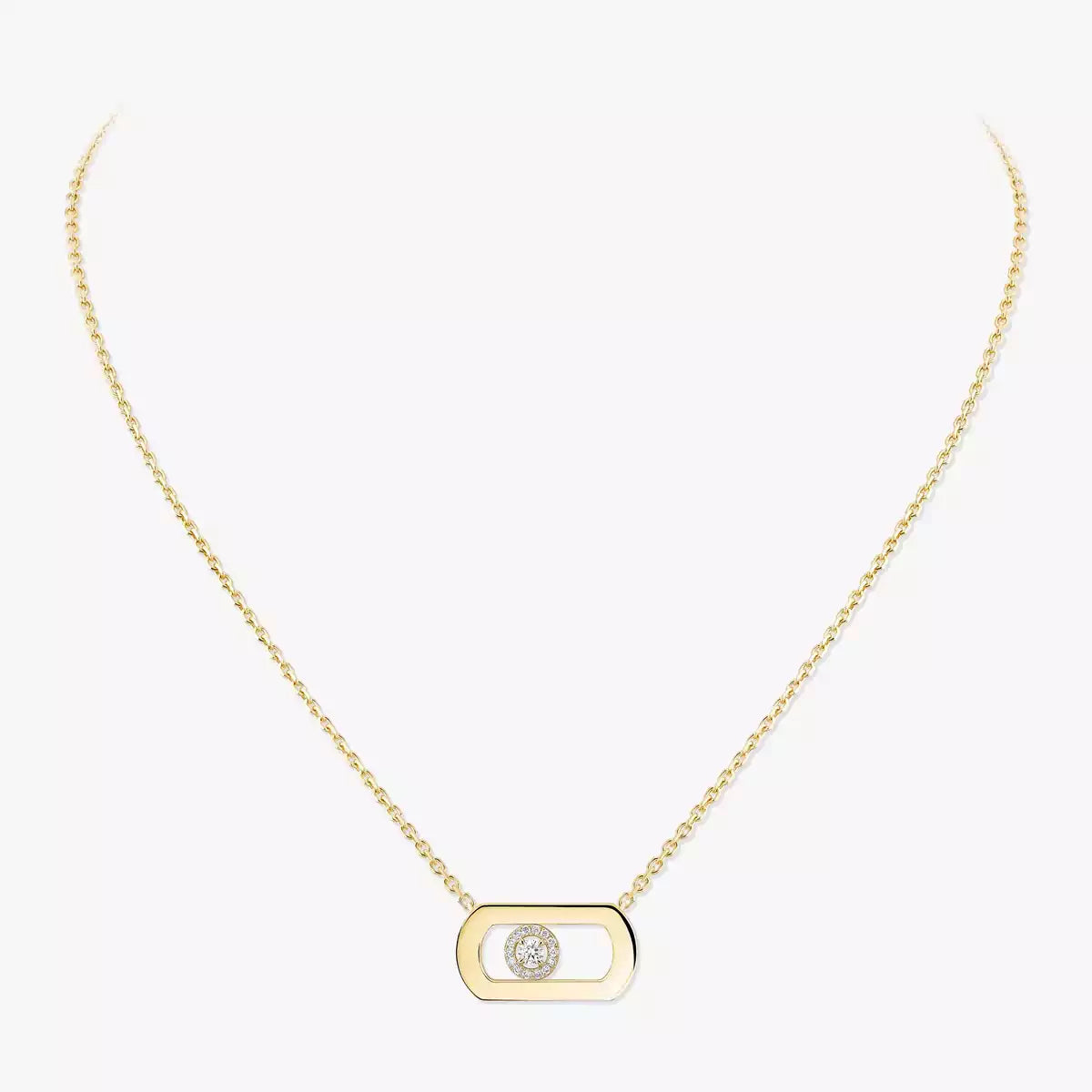 [Renovia Jewelry]So Move Diamond Necklace in Gold