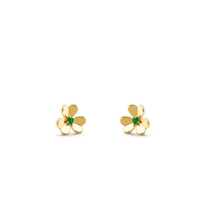 [Renovia Jewelry]FRIVOLE  FLOWER MALACHITE EARRINGS