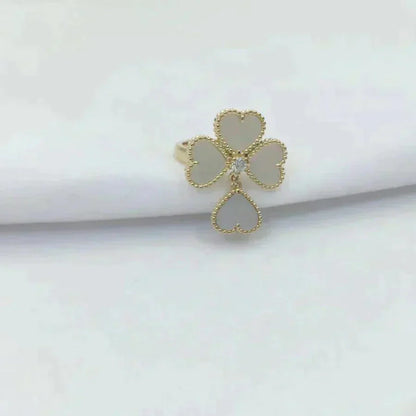 [Renovia Jewelry]SWEET CLOVER WHITE MOP RING