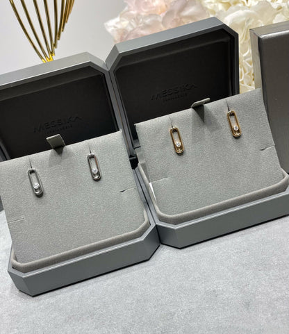 [Renovia Jewelry]MOVE UNO SMALL 1 DIAMOND EARRINGS