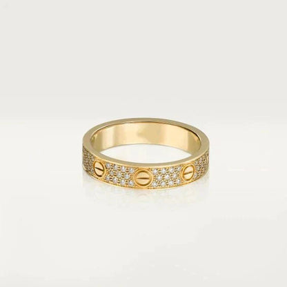[Renovia Jewelry]LOVE RING 3.6MM DIAMOND PAVED