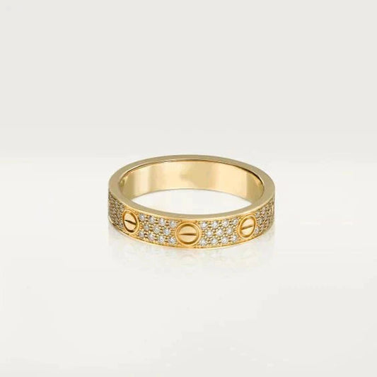 [Renovia Jewelry]LOVE RING 3.6MM DIAMOND PAVED